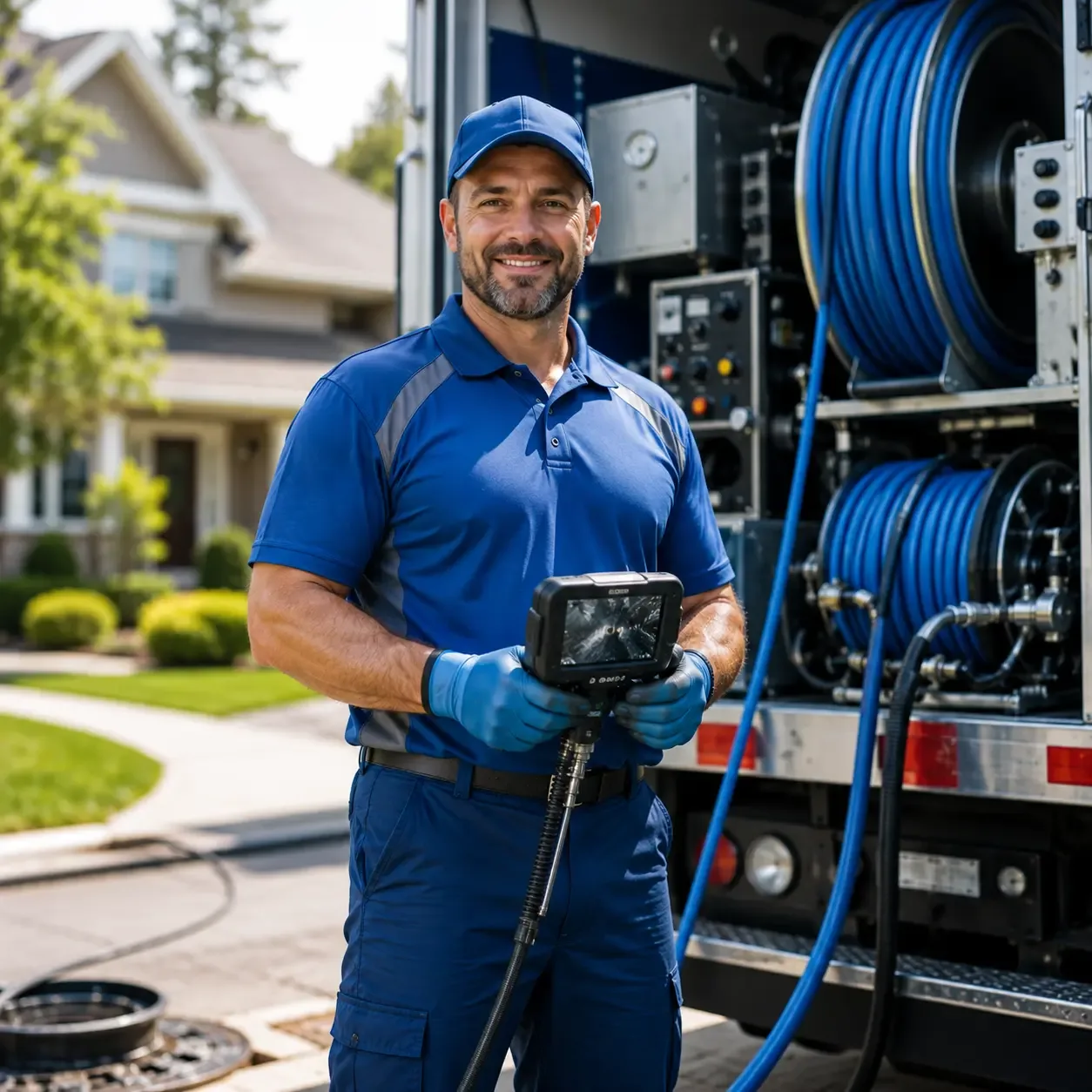 Local outdoor drain cleaning specialists in Linden, MI